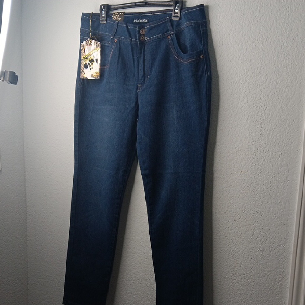 Diamante Dark Blue Women's Jeans size 18 NWT